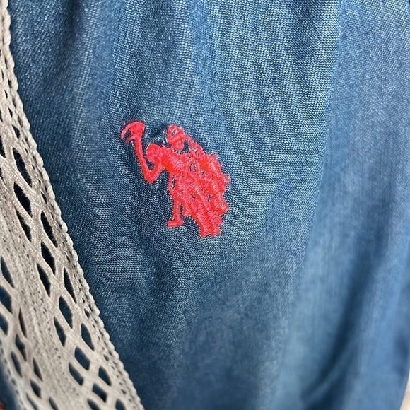 NWOT Girls Denim Romper - Picture 3 of 5